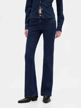 Jeans med lav midje, lange og smale