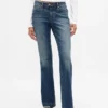 Jeans med lav midje, lange og smale