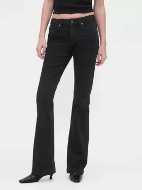 Jeans med lav midje, lange og smale