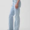 Jeans med lav midje, lange og smale
