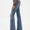 Jeans med lav midje, lange og smale