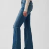 Jeans med lav midje, lange og smale