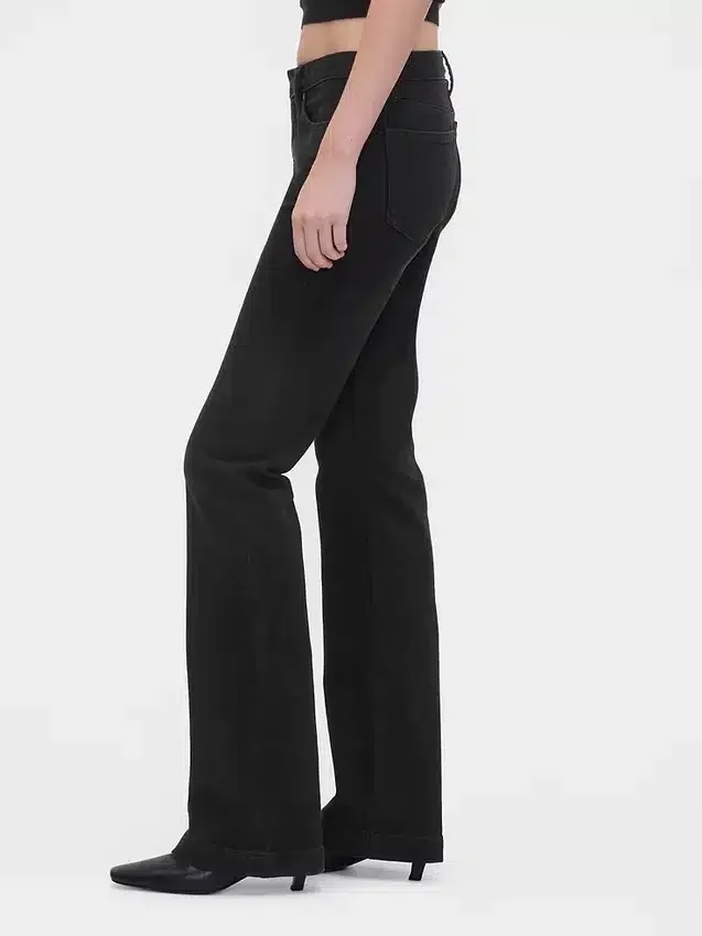 Jeans med lav midje, lange og smale