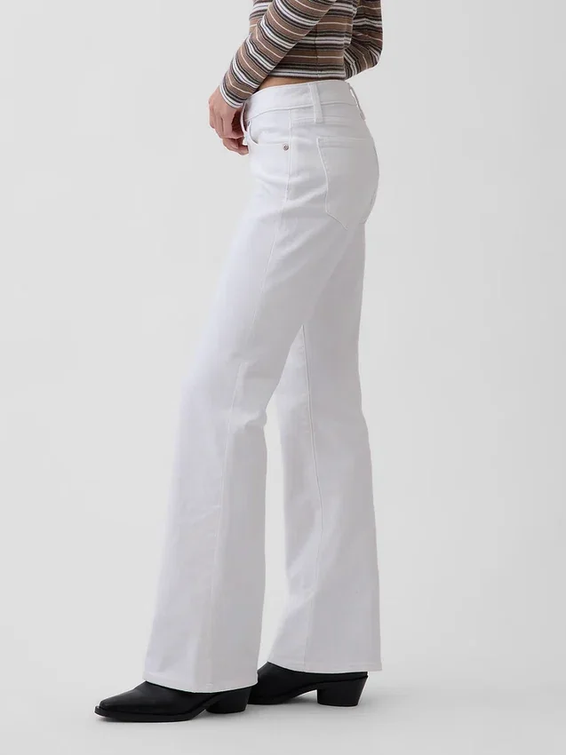 Jeans med lav midje, lange og smale