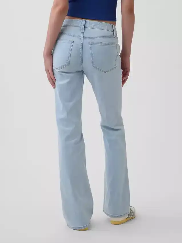 Jeans med lav midje, lange og smale