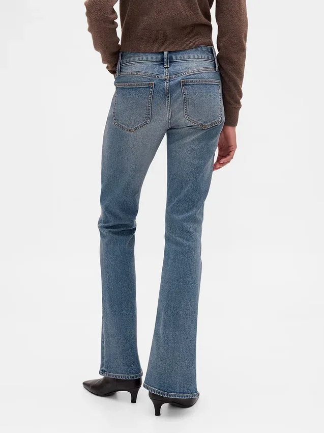 Jeans med lav midje, lange og smale