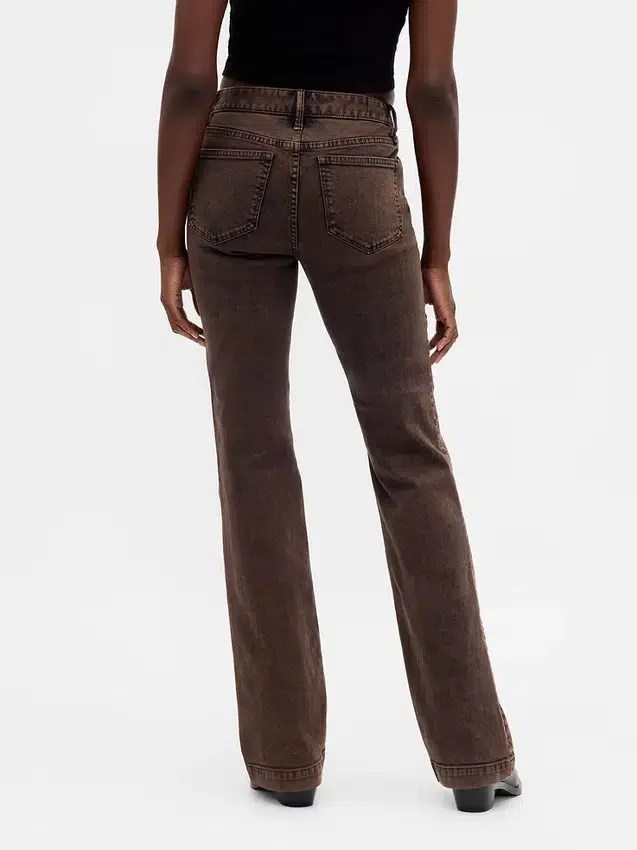 Jeans med lav midje, lange og smale