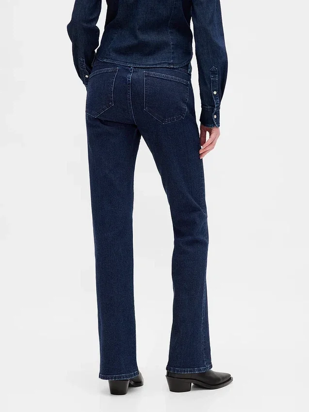 Jeans med lav midje, lange og smale
