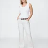 Jeans med lav midje, lange og smale