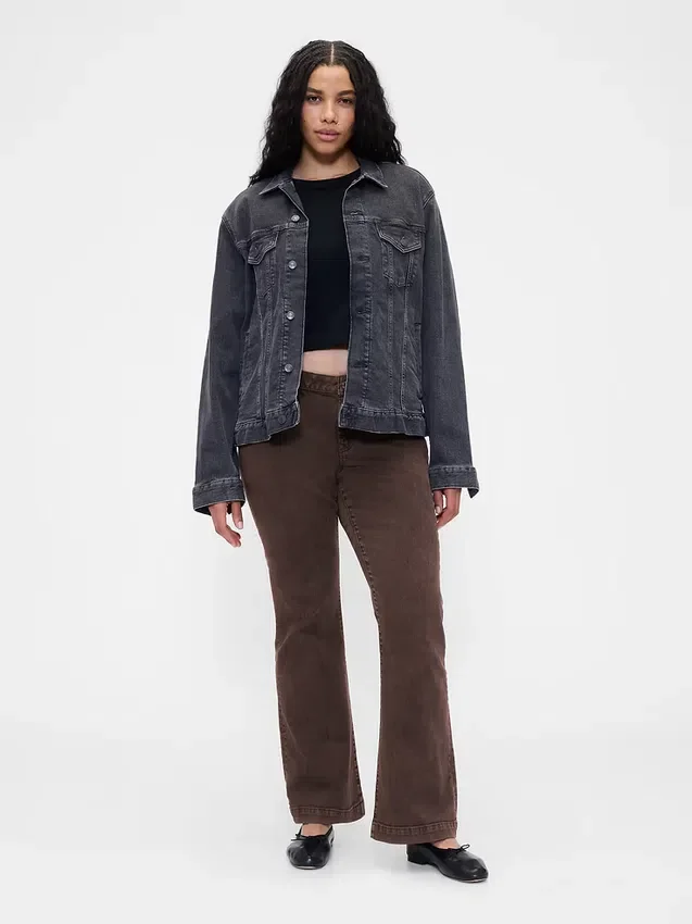 Jeans med lav midje, lange og smale