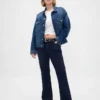 Jeans med lav midje, lange og smale