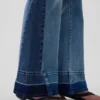 Jeans med lav midje, lange og smale