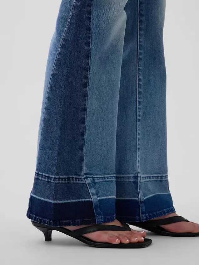 Jeans med lav midje, lange og smale
