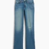 Jeans med lav midje, lange og smale