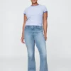 Jeans med lav midje, lange og smale
