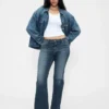 Jeans med lav midje, lange og smale