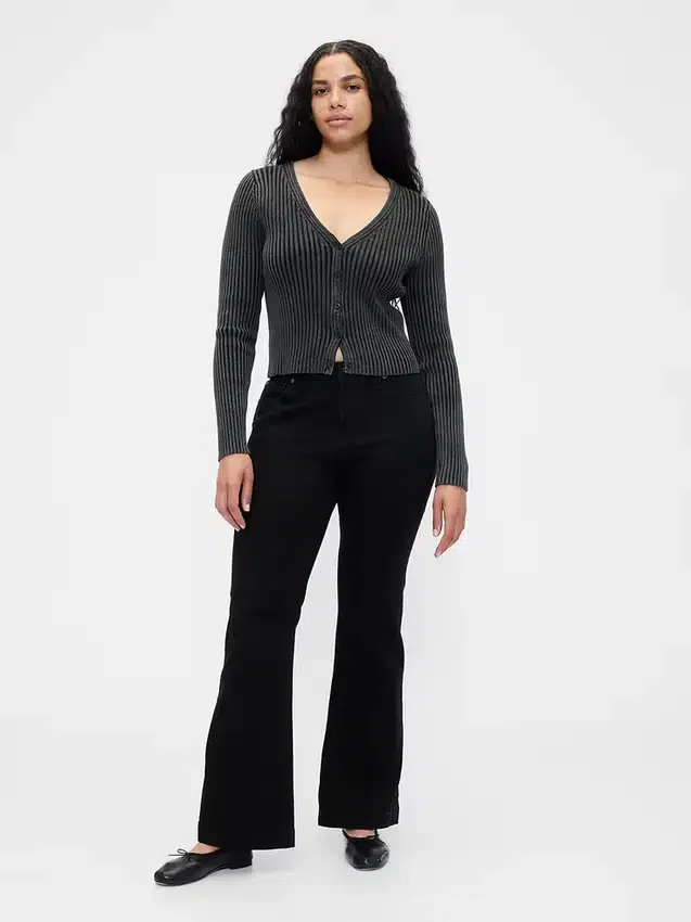Jeans med lav midje, lange og smale
