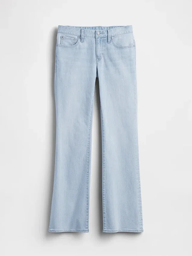 Jeans med lav midje, lange og smale