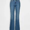 Jeans med lav midje, lange og smale