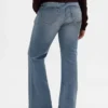 Jeans med lav midje, lange og smale