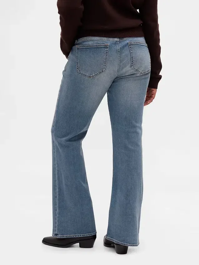 Jeans med lav midje, lange og smale