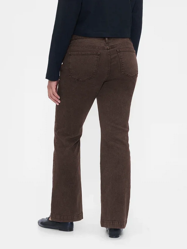 Jeans med lav midje, lange og smale