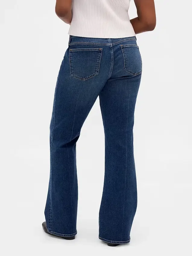 Jeans med lav midje, lange og smale