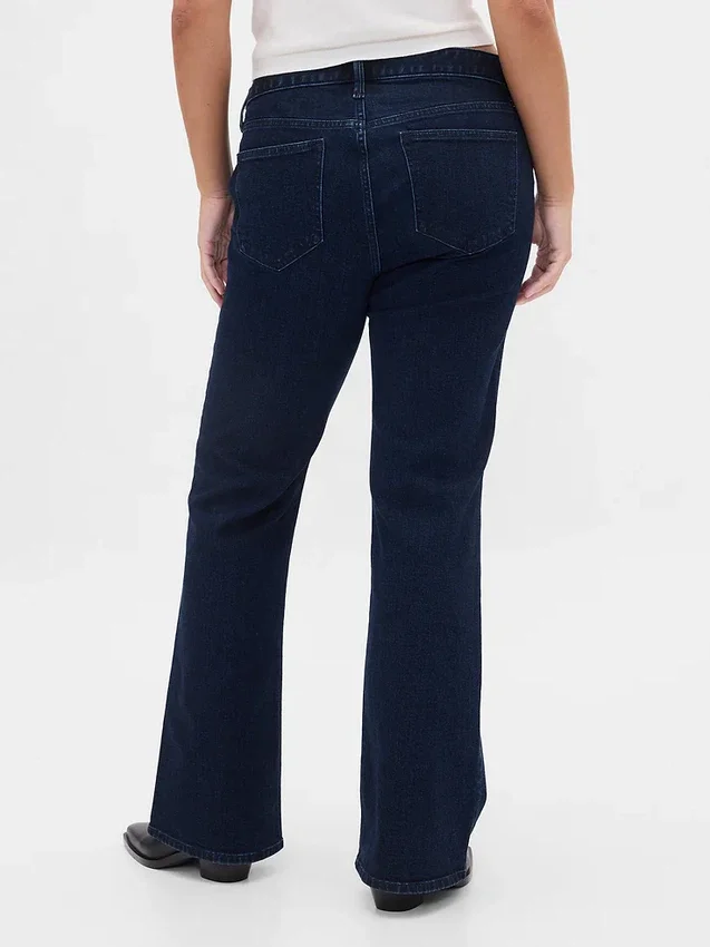 Jeans med lav midje, lange og smale