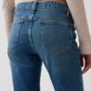 Jeans med lav midje, lange og smale