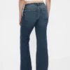 Jeans med lav midje, lange og smale