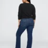Jeans med lav midje, lange og smale