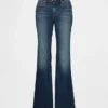 Jeans med lav midje, lange og smale