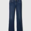 Jeans med lav midje, lange og smale