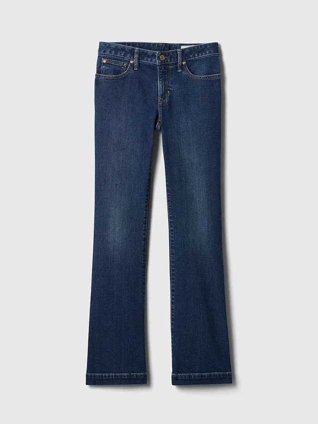 Jeans med lav midje, lange og smale