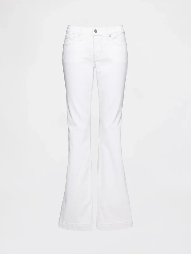 Jeans med lav midje, lange og smale