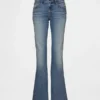 Jeans med lav midje, lange og smale