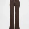Jeans med lav midje, lange og smale