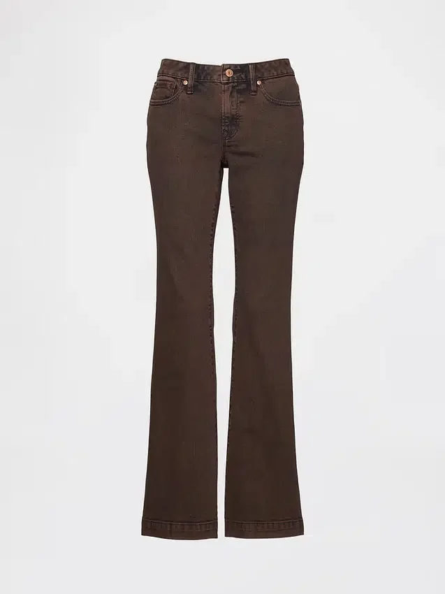 Jeans med lav midje, lange og smale