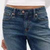 Jeans med lav midje, lange og smale
