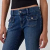 Jeans med lav midje, lange og smale