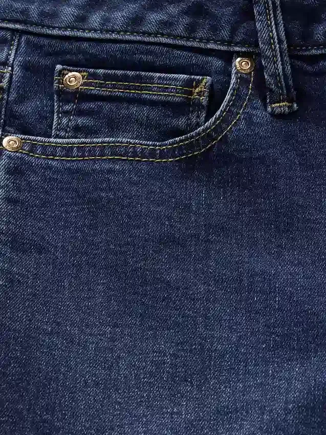 Jeans med lav midje, lange og smale