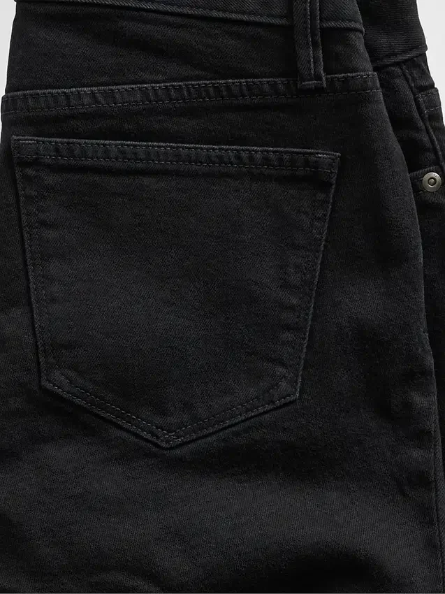 Jeans med lav midje, lange og smale