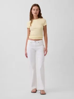 Jeans med lav midje og løs passform i 90-tallsstil