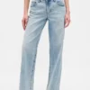 Jeans med lav midje og løs passform i 90-tallsstil