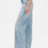 Jeans med lav midje og løs passform i 90-tallsstil