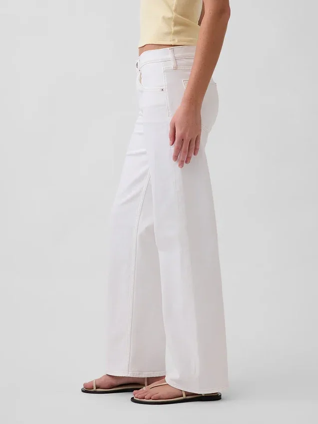 Jeans med lav midje og løs passform i 90-tallsstil