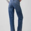 Jeans med lav midje og løs passform i 90-tallsstil