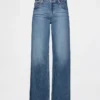 Jeans med lav midje og løs passform i 90-tallsstil