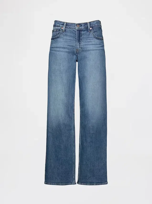 Jeans med lav midje og løs passform i 90-tallsstil