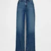 Jeans med lav midje og løs passform i 90-tallsstil